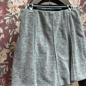 Loft gray fleece skirt large